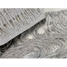 FRINGE CHRISANNE metallic silver