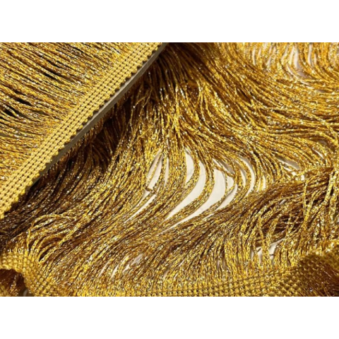 FRINGE ELASTICATED DSI metallic gold