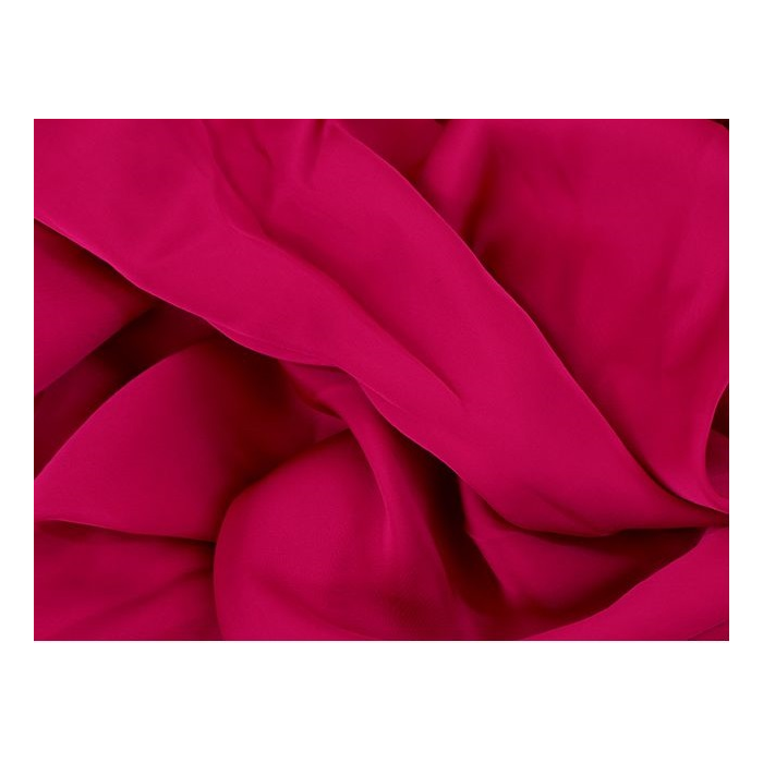 SATIN GEORGETTE cherry red