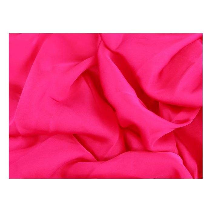 SATIN GEORGETTE pink tropicana