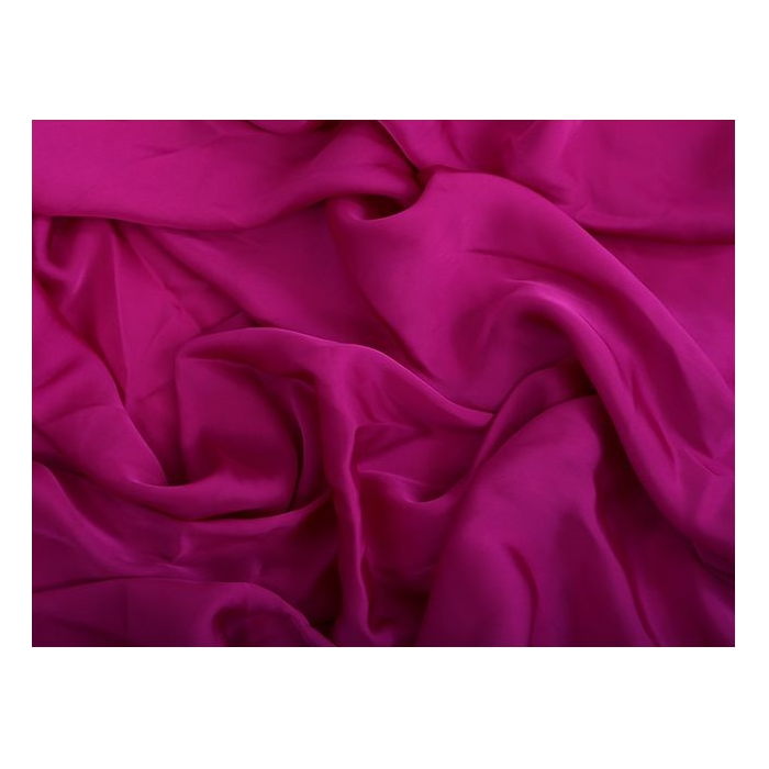 SATIN GEORGETTE fuchsia pink