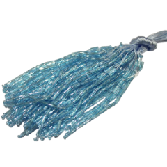 BEADS TWISTED ice blue