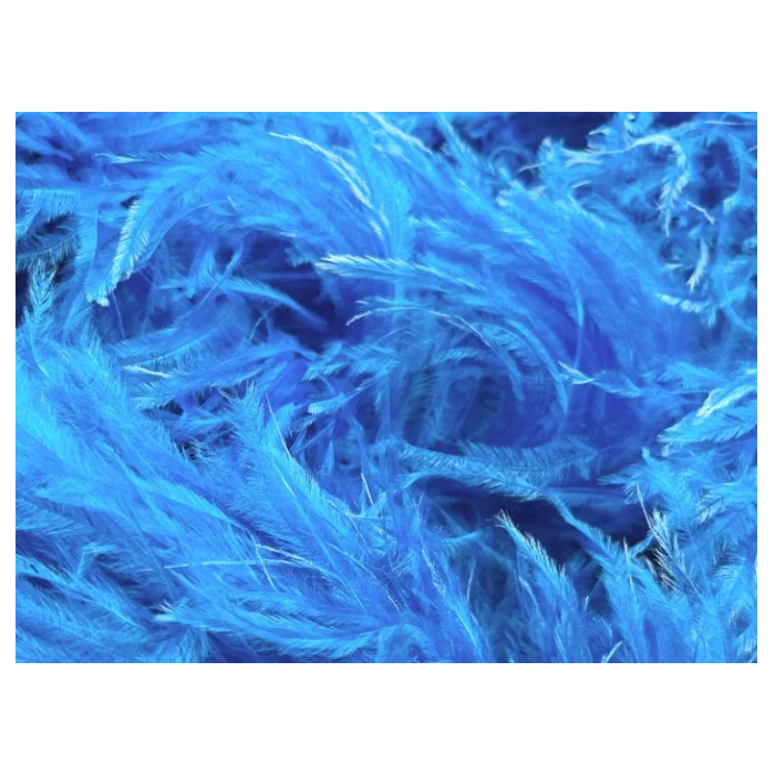 Feather Boa electric blue