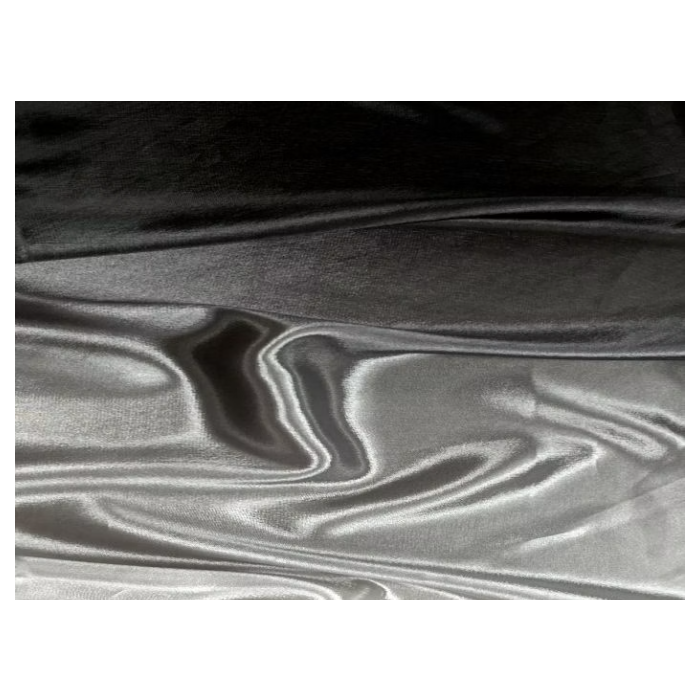 SATIN CHIFFON CIENIOWANY CHR silver-black