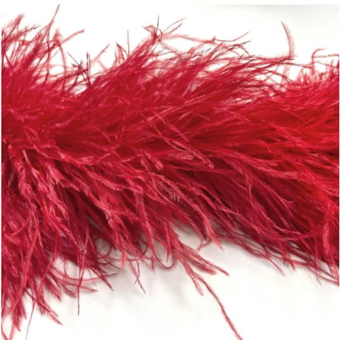 Feather Boa flamenco/red