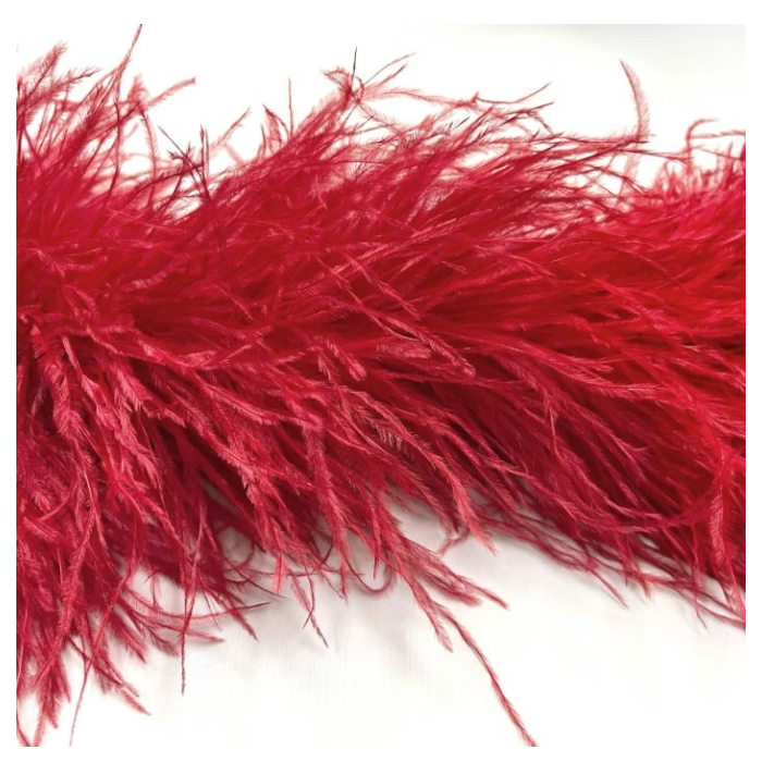 Feather Boa flamenco/red