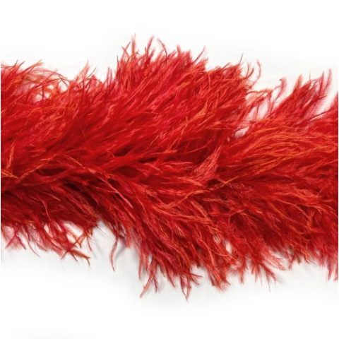 Feather Boa hot red