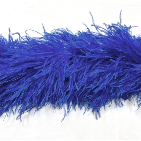 Feather boa cobalt