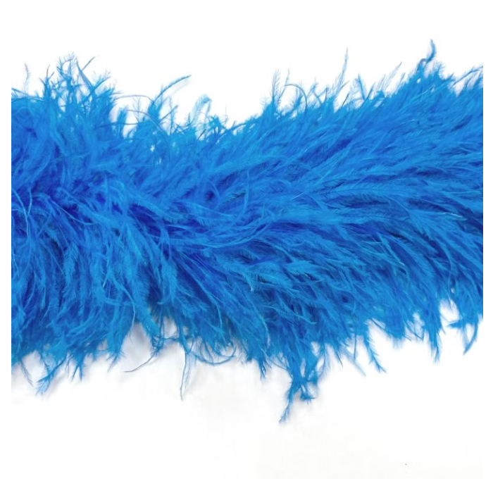Feather Boa electric blue