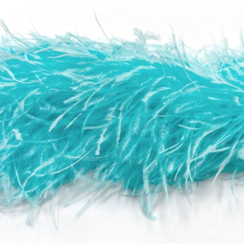 Feather boa aquamarine