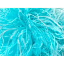 Feather boa aquamarine