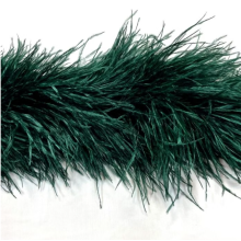 Feather boa forest green