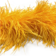 Feather boa saffron