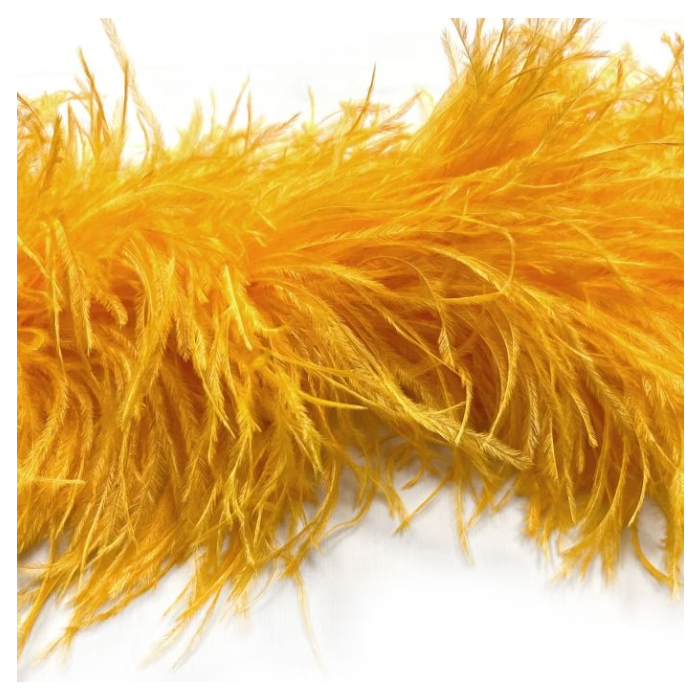 Feather boa saffron