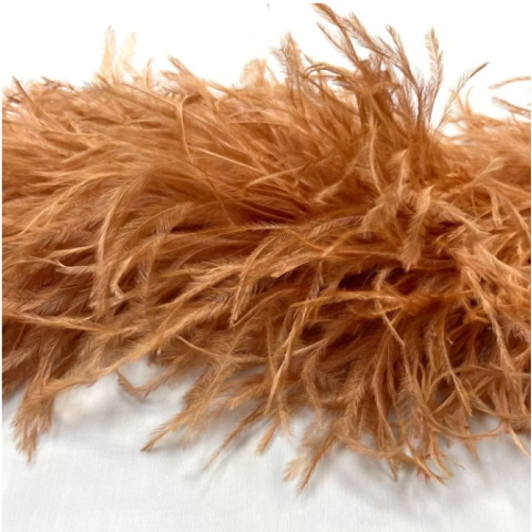 Feather boa cappuccino