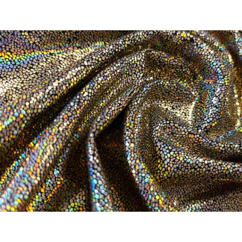 WHITNEY FOIL ON LIGHT WEIGHT LYCRA silver on black (kopia)