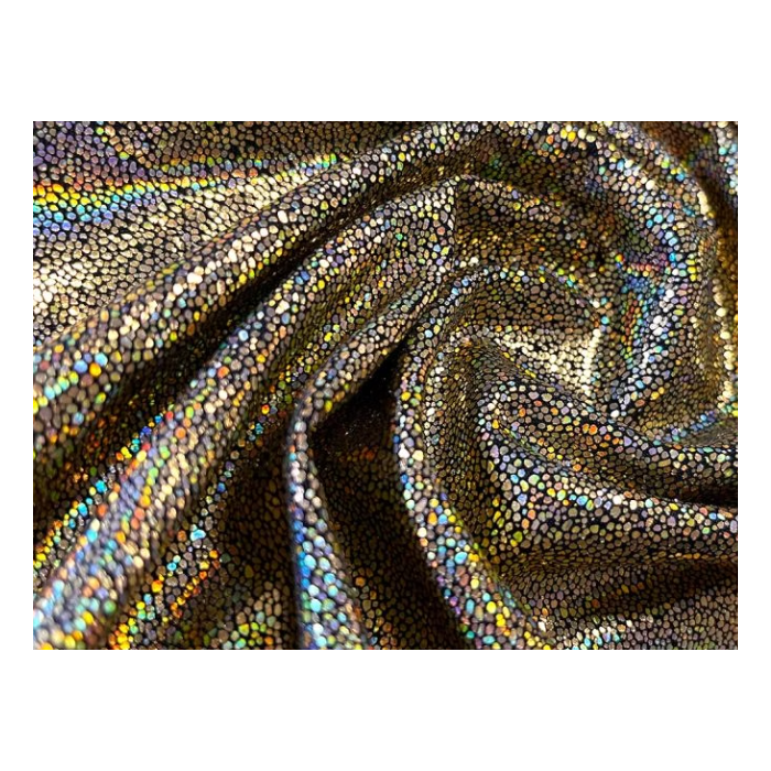 WHITNEY FOIL ON LIGHT WEIGHT LYCRA silver on black (kopia)